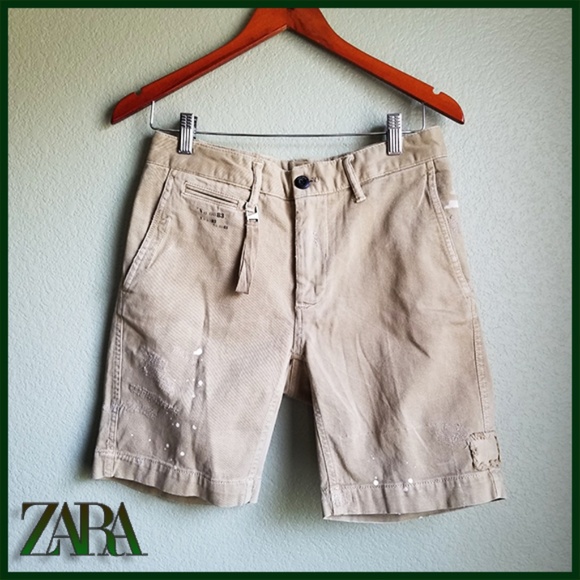 Zara Man paint splatter shorts - Picture 1 of 7